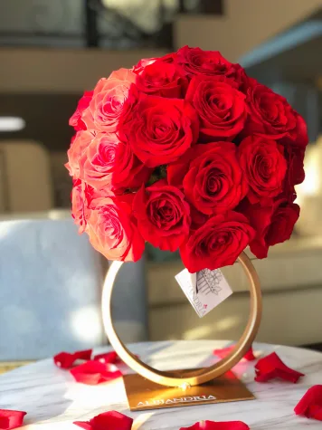 Engagement Ring "Red Roses"