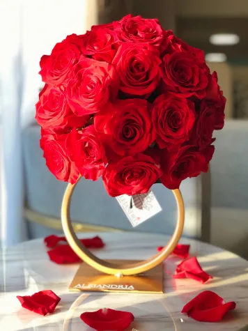 Engagement Ring "Red Roses"