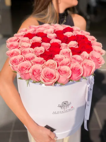 Imperial Pink Roses FlowerBox