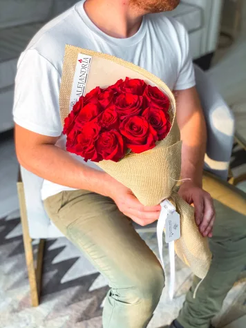 Ramo formato "Bouquet" 15 Red Roses