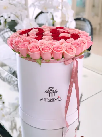 Imperial Pink Roses FlowerBox