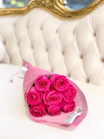 Ramo formato "Bouquet" 8 Pink Roses